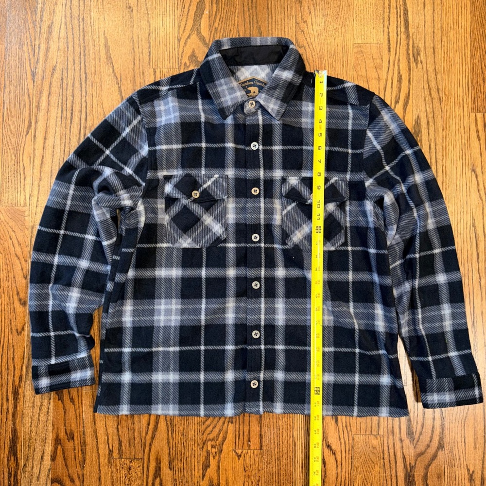 Mixed Brand Custom Cropped Tops Bundle 9pc Flannel Hoodie Button Down Mens M/L - Picture 9 of 11